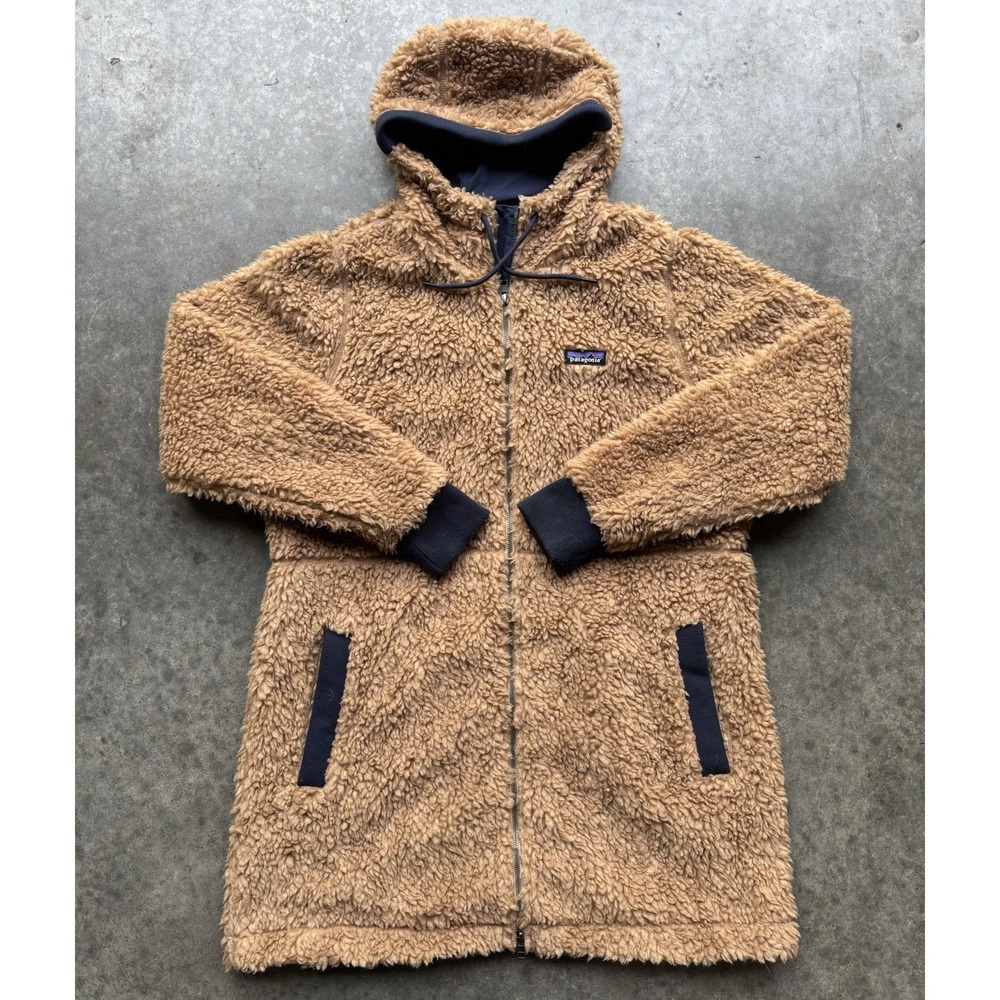 Patagonia Dusty Mesa Parka Sherpa Teddy Brown Jacket Women's Size XL